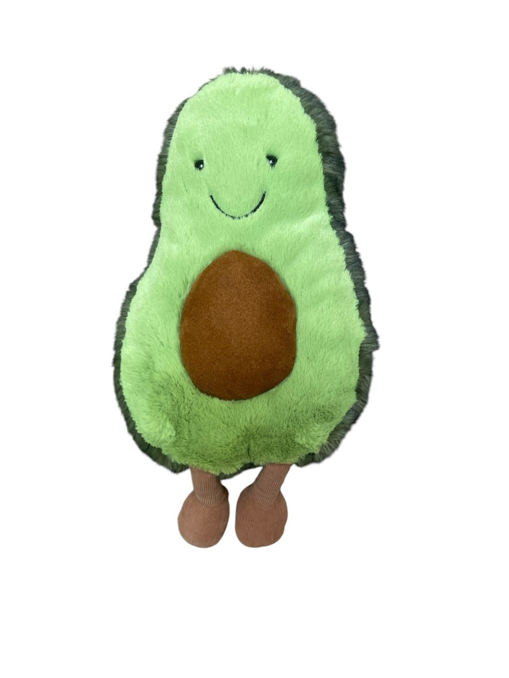 Jellycat Amuseable Avocado Plush Stuffed Toy Soft Green Smiling London